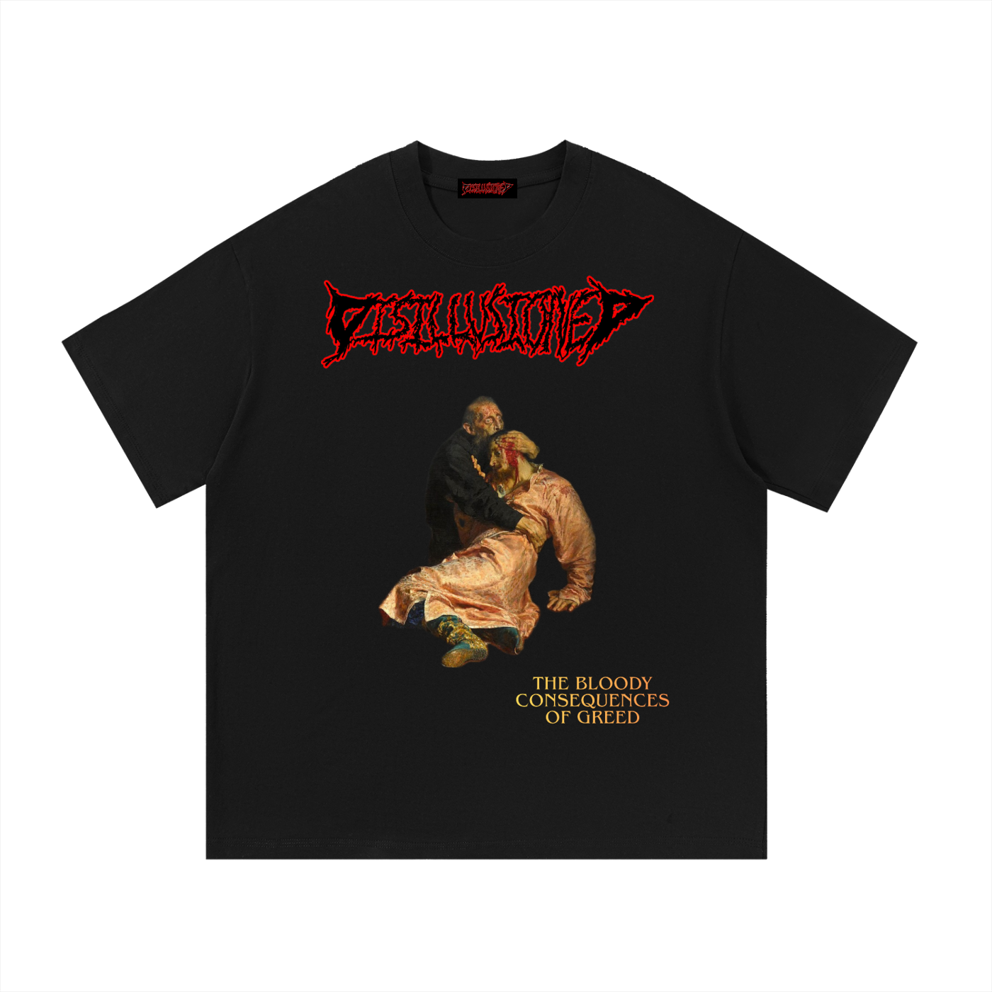 Disillusioned "The Bloody Consequences Of Greed" Album Cover (Front Only)